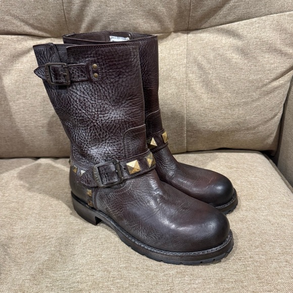 Frye Rogan Engineer Stud Boots - Picture 2 of 11